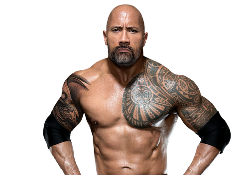 Dwayne Johnson Body Abs Png Transparent Image (black)