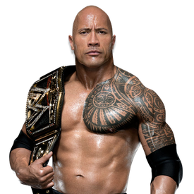 Dwayne Johnson Body Abs Transparent Png (black)