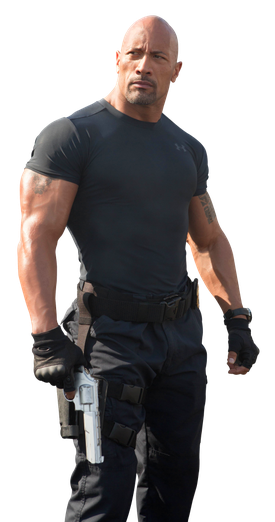 Dwayne Johnson Body Background Png (black)