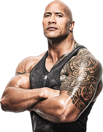 Dwayne Johnson Body Png Background Image (black)