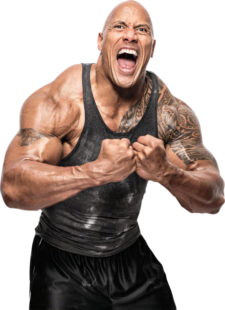 Dwayne Johnson Body Png Clipart (black)