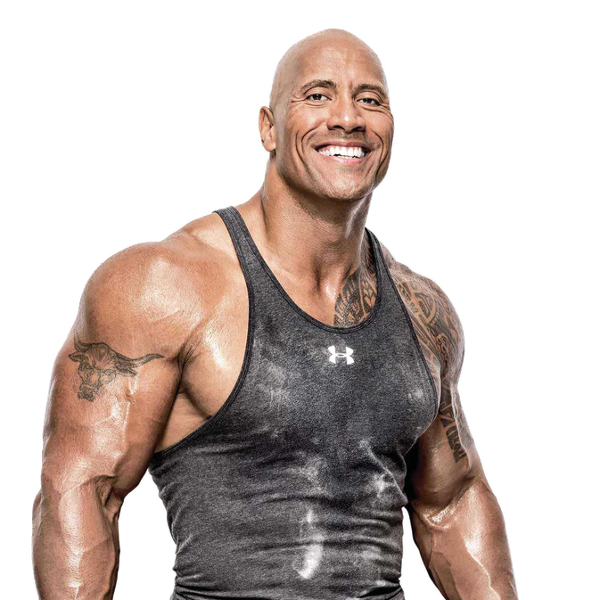 Dwayne Johnson Body Png Picture (black, gray)