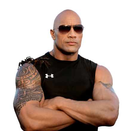 Dwayne Johnson Body Png Transparent (black)