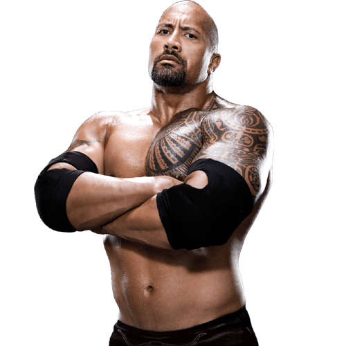 Dwayne Johnson Body Transparent Background (lavender, black, gray, white)