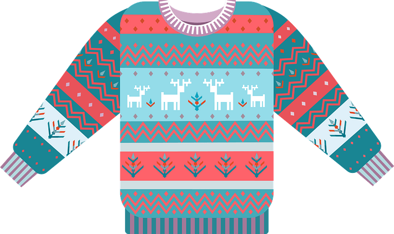 Sweater Png Hd Image (teal, gray, mint, lavender, salmon)