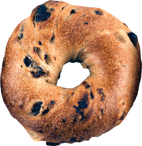 Sweet Bagel Png Clipart (black, chocolate, salmon)