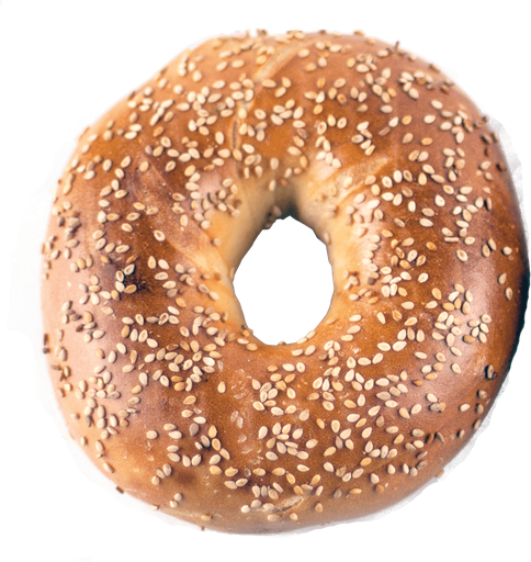 Sweet Bagel Png File (black, beige, pink)