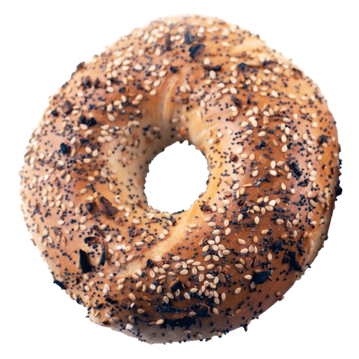 Sweet Bagel Transparent Png (black, gray)