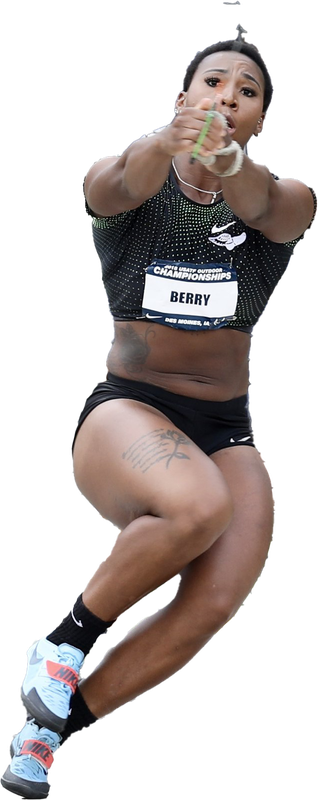 Gwen Berry Png Photos (black)