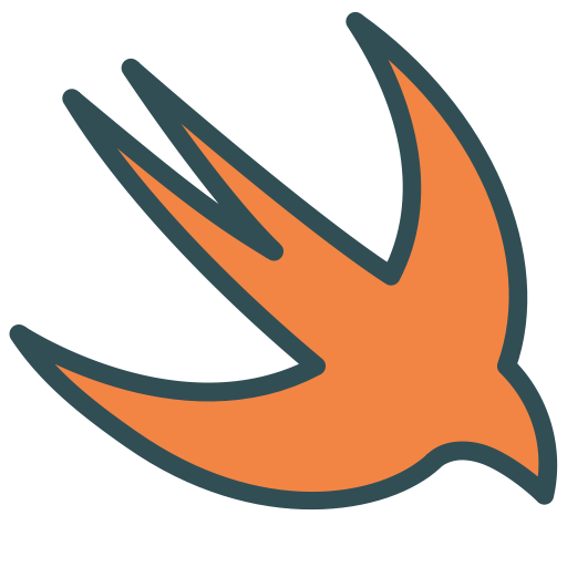 Swift Ios Bird Animal Figure Brand Icon Free Png Icon Download (teal, salmon, black)