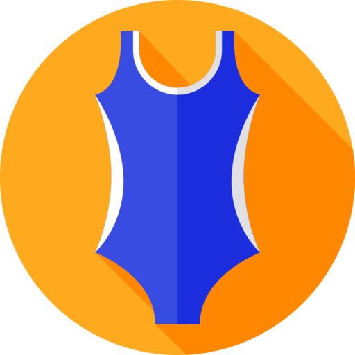 Swimwear Free Png Icon (orange, white, black, blue)