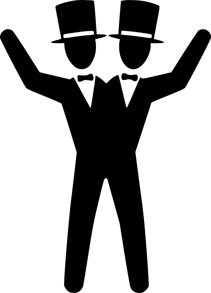 Twin Brother Png Image (black, white)