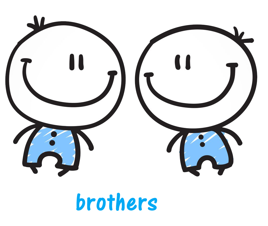 Twin Brother Png Transparent Image (black, white, greenish blue, silver, mint)