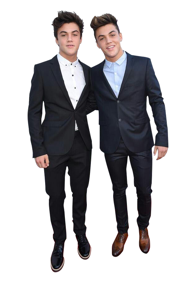 Twins Transparent Png (black, white)