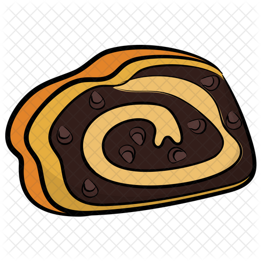 Swiss Roll Png Hd Isolated (indigo, black)