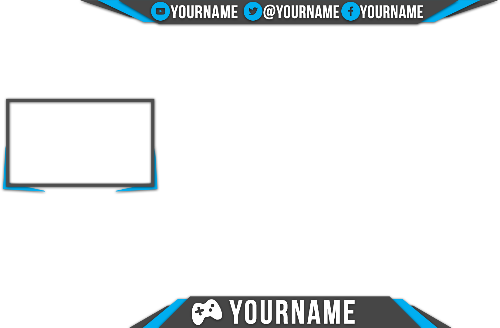 Twitch Stream Overlay Png Photo (indigo, black)