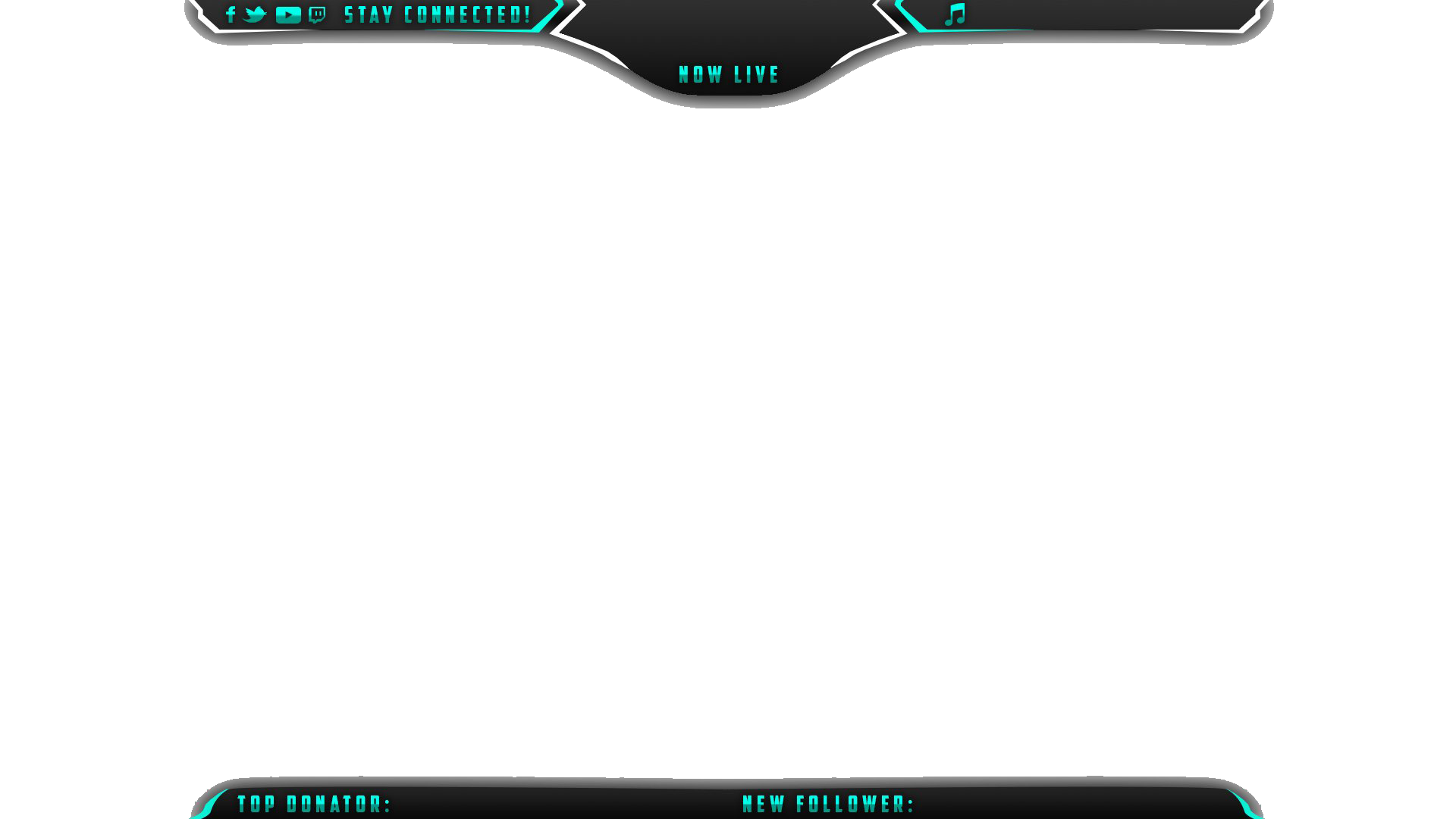 Twitch Stream Overlay Png Pic (black, gray, white)