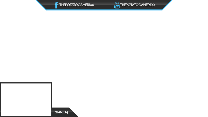 Twitch Stream Overlay Transparent Background (navy, black, teal)