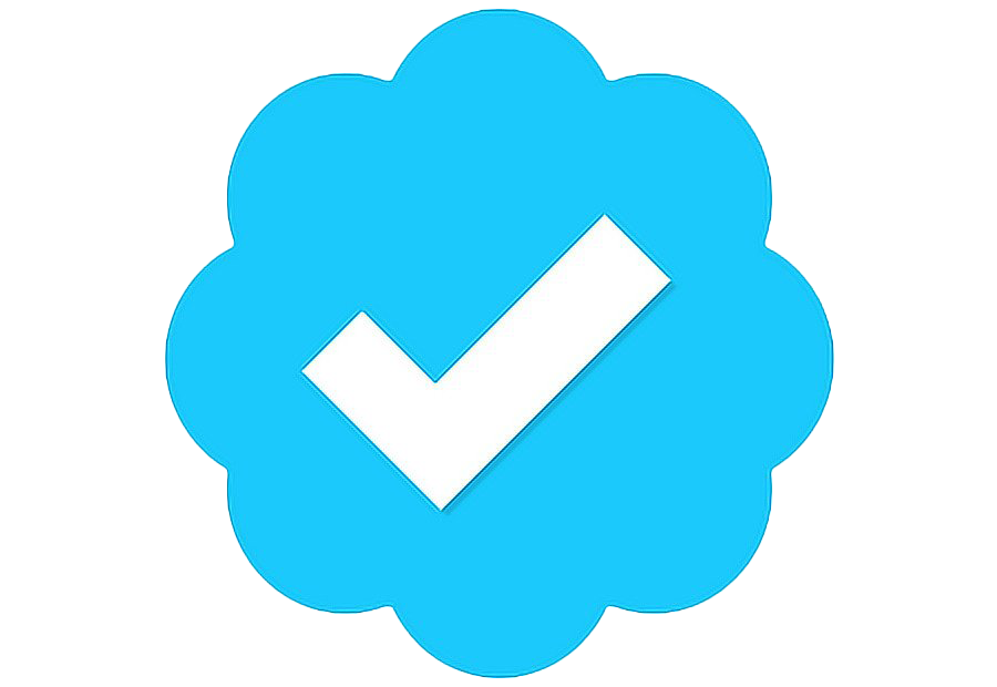 Twitter Verified Badge Png Transparent Image (greenish blue, white)