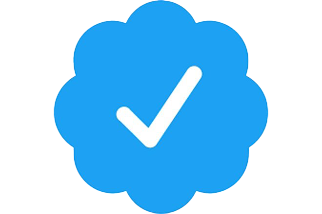 Twitter Verified Badge Transparent Background (greenish blue, white)