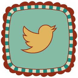 Twitter Free Png Icon Download Path (silver, salmon, white, maroon, teal)