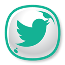 Twitter Socialnetwork Pngpath Free Nobackground Png Icon Download (teal, silver, black, white)