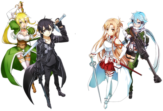 Sword Art Png Clipart (black, white)