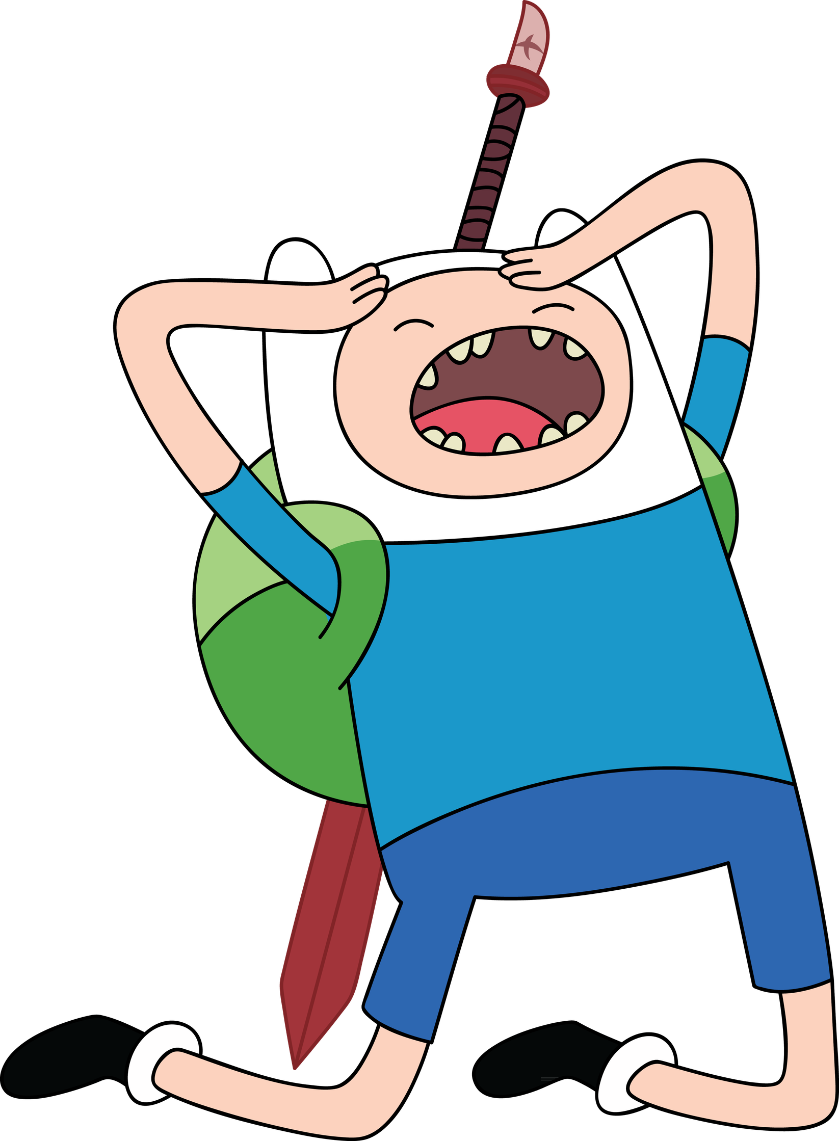 Sword Finn The Human Transparent Png (gray, black, white, pink, teal)