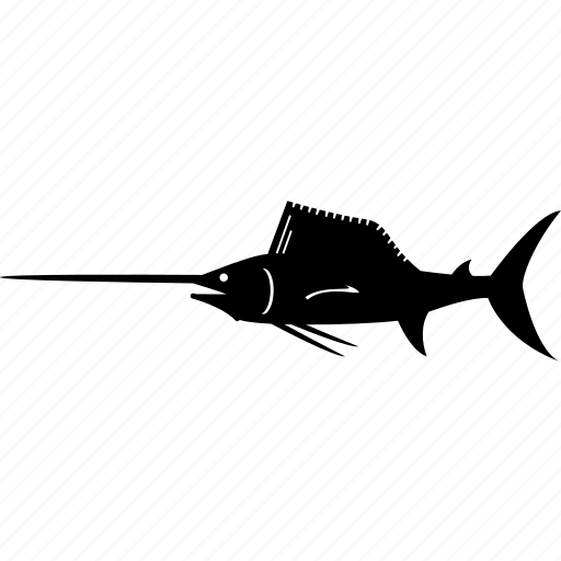 Sword Fish Png (black)