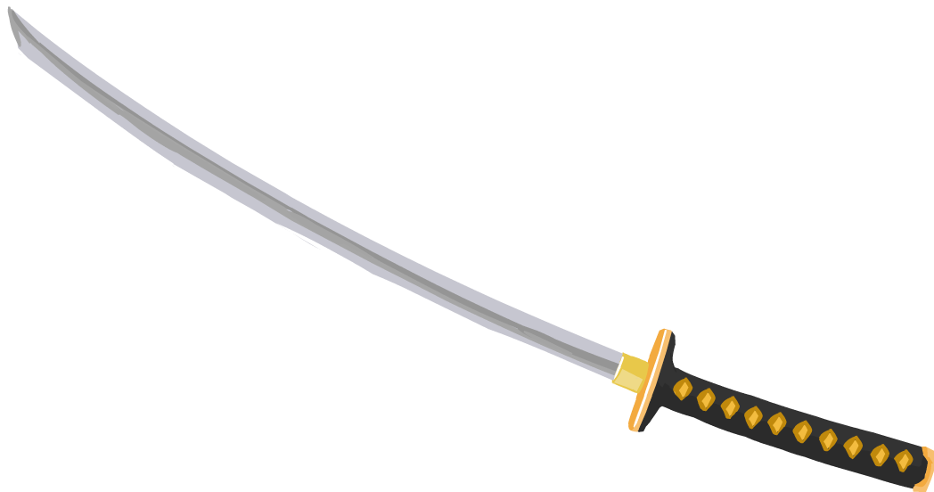 Sword Ninja Katana Png Image (lavender, silver, white)