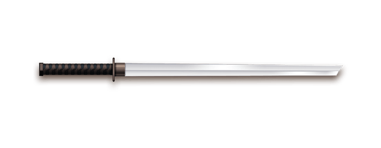 Sword Ninja Katana Transparent Png (black, lavender)