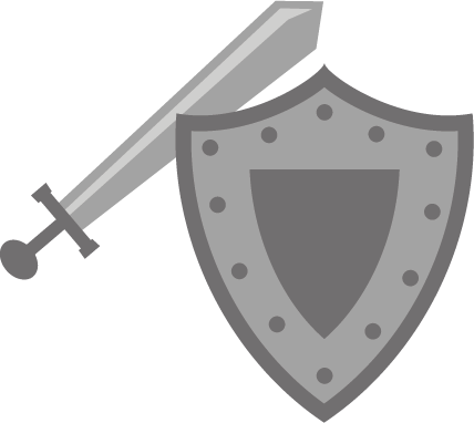 Sword Shield Png Clipart (silver, white, gray)