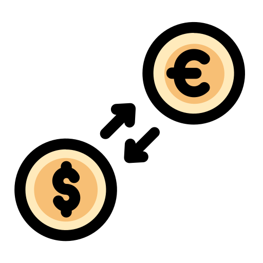 Exchange Currency Icon Free Transparent Png Icon Download (beige, salmon, black)