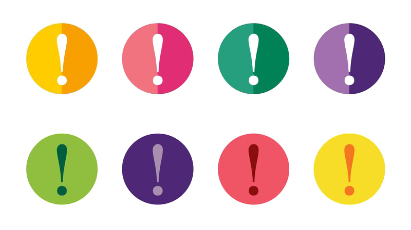 Exclamation Mark Png High Quality Image (olive, gold, indigo, white, salmon)