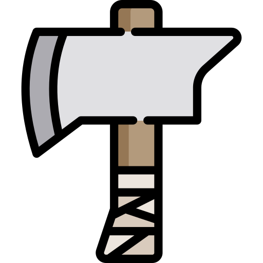 Axe Free Png Icon (lavender, indigo, black, silver, gray)