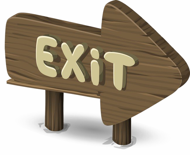 Exit Png File (olive, gray, silver, white)