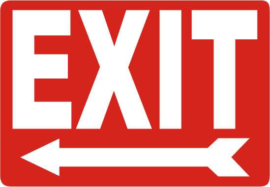 Exit Png Transparent (salmon, red, chocolate, white)