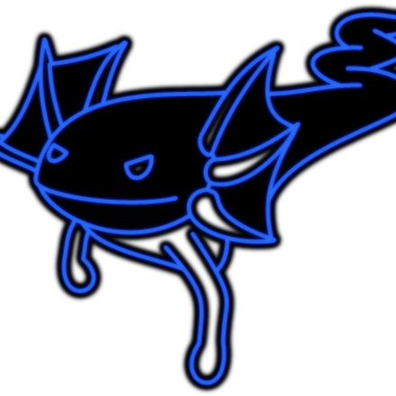 Axolotl Png Photo (white, black)