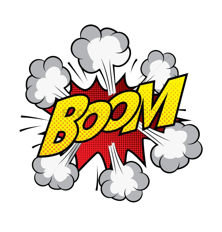 Explosion Boom Png Free Download (white, silver)