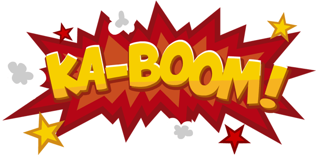 Explosion Boom Png Image (gold, black, maroon, white)