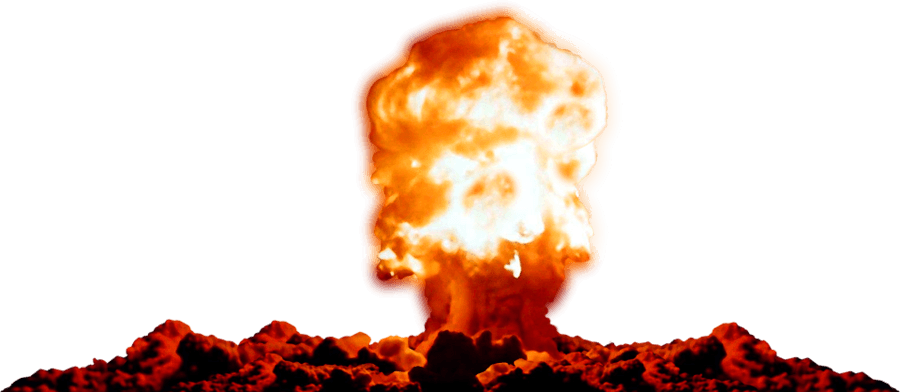 Explosion Fire Png Hd (black, white)