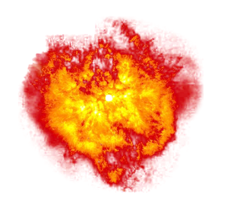 Explosion Fire Png Picture (black, red)