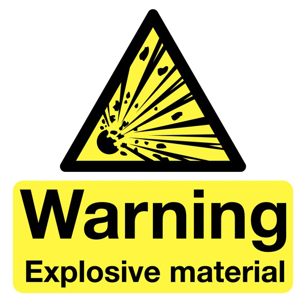 Explosive Sign Transparent Background (pink, black, yellow, white)