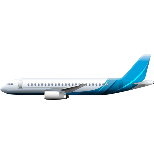 Express Aircraft Transparent Png (black, white, greenish blue)