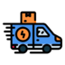 Express Delivery Transport Shipping Fast Truck Icon Free Png Icon Download (greenish blue, salmon, black, gray, teal)