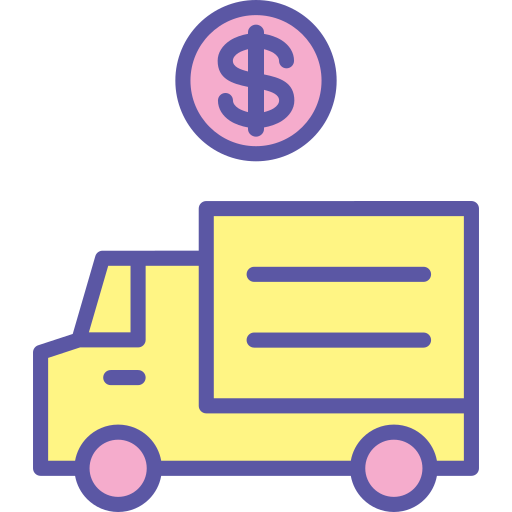 Express Finance Box Transportation Package Dollar Cash Car Delivery Vehicle Truck Icon Free Png Icon Download (beige, gray, black, pink)