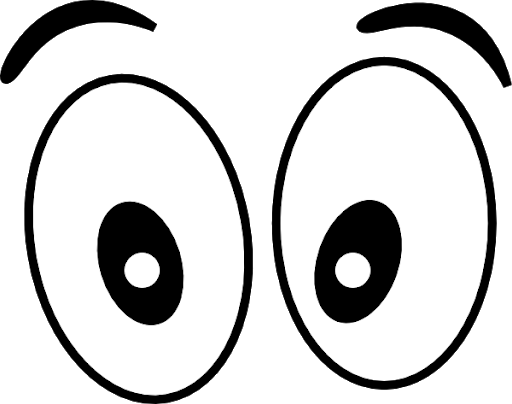 Expression Cartoon Eyes Download Png Image (black, white, lavender)