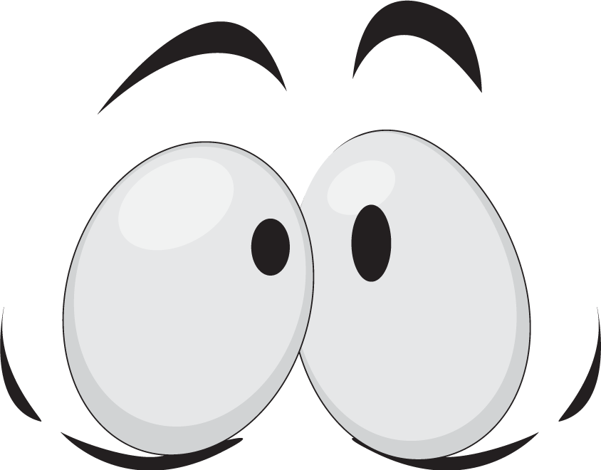 Expression Cartoon Eyes Png Image (black, silver, lavender)