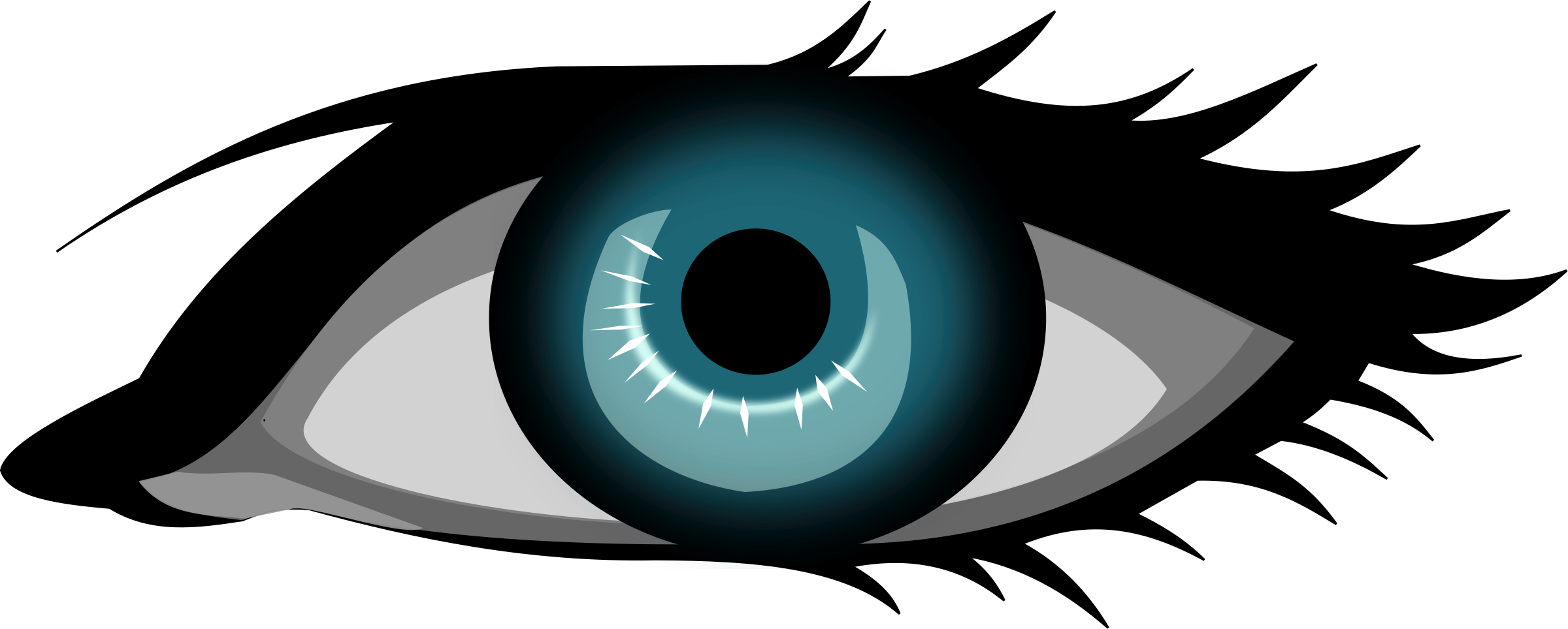 Expression Cartoon Eyes Transparent Images Png (black, silver, gray)