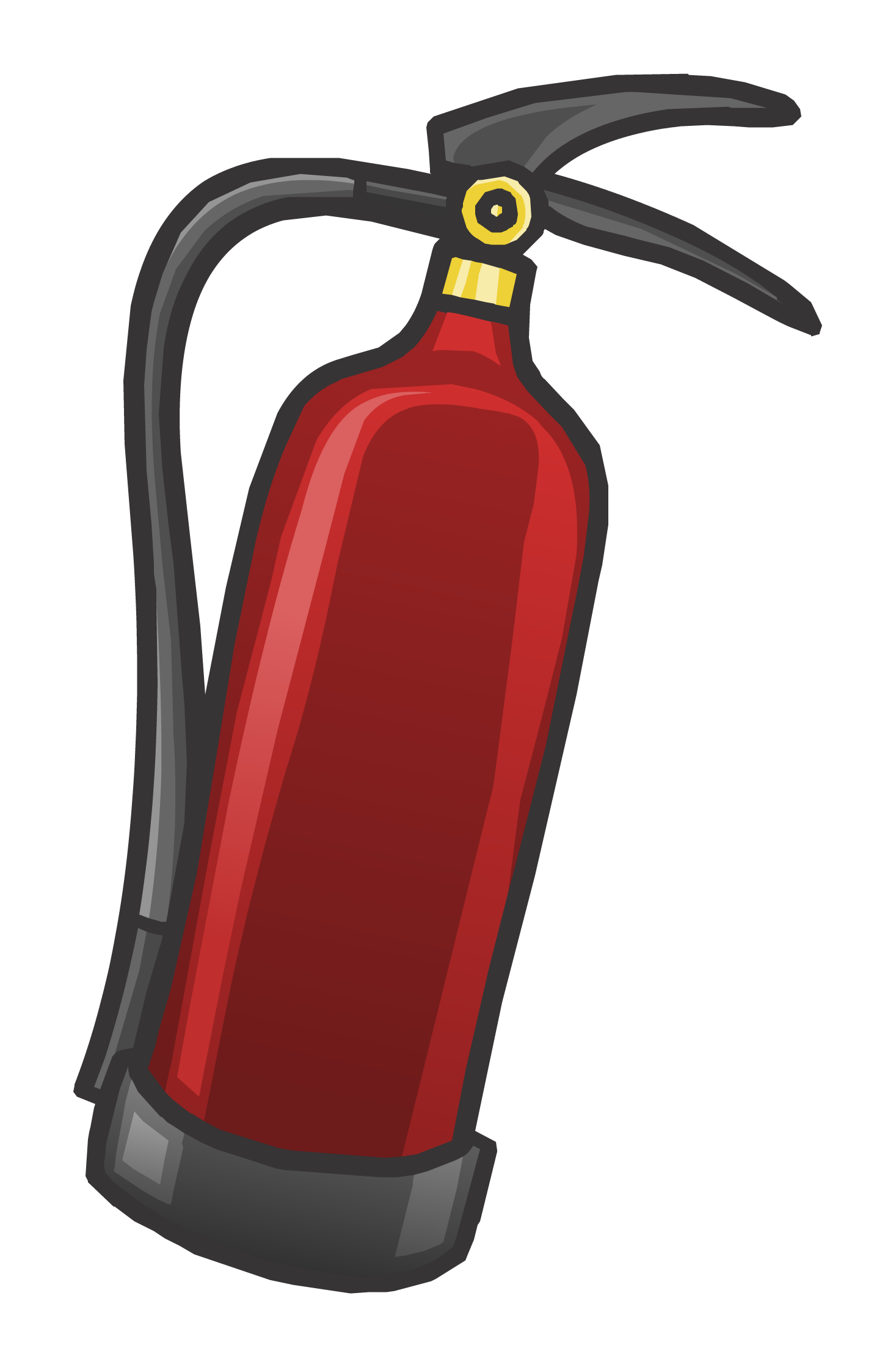 Extinguisher Png File (black, maroon, white)